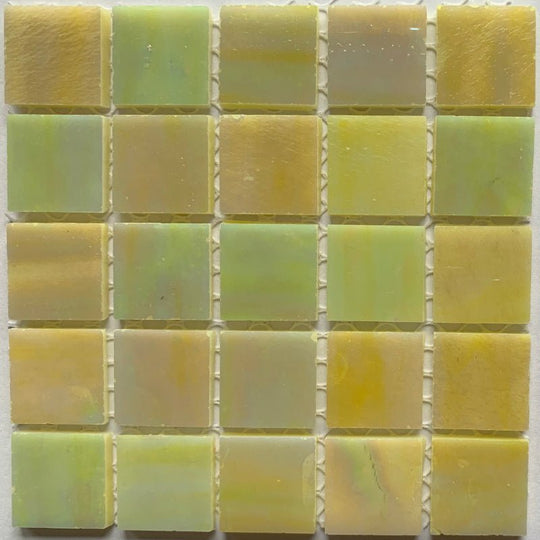 Glacier Tiffany Glass Mosaic 20mm  Lemongrass