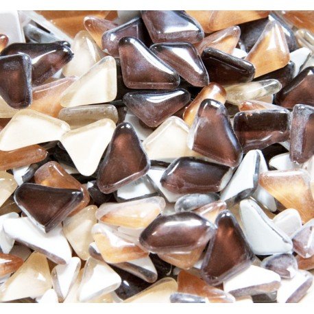 Verre Mosaique - glass mosaic -Glasmosaik-glasmozaïek-Glaspuzzels Chocolademix - mosaicshop