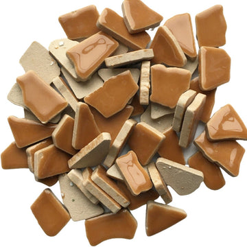 Verre Mosaique - glass mosaic -Glasmosaik-glasmozaïek-Keramische Puzzels Caramel - mosaicshop