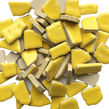 Verre Mosaique - glass mosaic -Glasmosaik-glasmozaïek-Keramische Puzzels Geel - mosaicshop