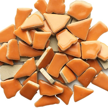 Verre Mosaique - glass mosaic -Glasmosaik-glasmozaïek-Keramische Puzzels Oranje - mosaicshop