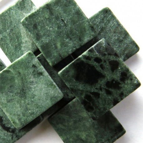 Verre Mosaique - glass mosaic -Glasmosaik-glasmozaïek-Marmer 20mm Verde Jade - mosaicshop