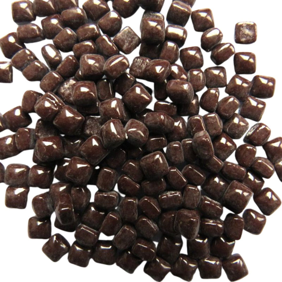 Verre Mosaique - glass mosaic -Glasmosaik-glasmozaïek-Micro Glasmozaiek 4,8mm Donkere Chocolade - mosaicshop