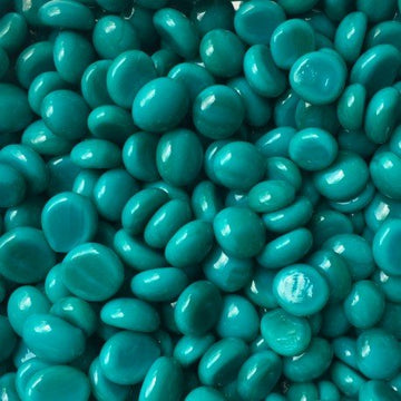 Verre Mosaique - glass mosaic -Glasmosaik-glasmozaïek-Mini Glasdruppels 9-13mm Cyaan - mosaicshop