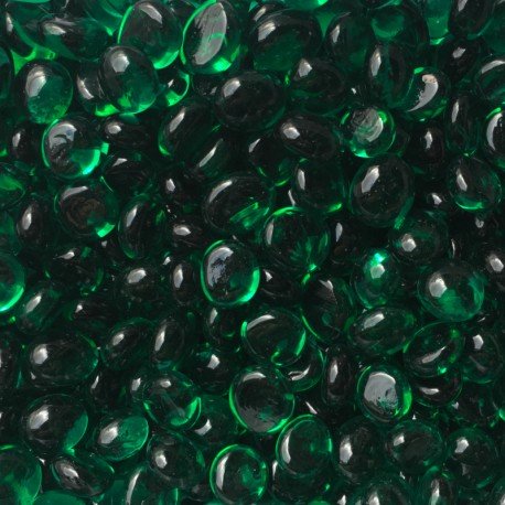 Verre Mosaique - glass mosaic -Glasmosaik-glasmozaïek-Mini Glasdruppels 9-13mm Kristalsmaragd - mosaicshop