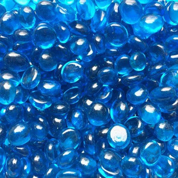 Verre Mosaique - glass mosaic -Glasmosaik-glasmozaïek-Mini Glasdruppels 9-13mm Kristalturkoois - mosaicshop