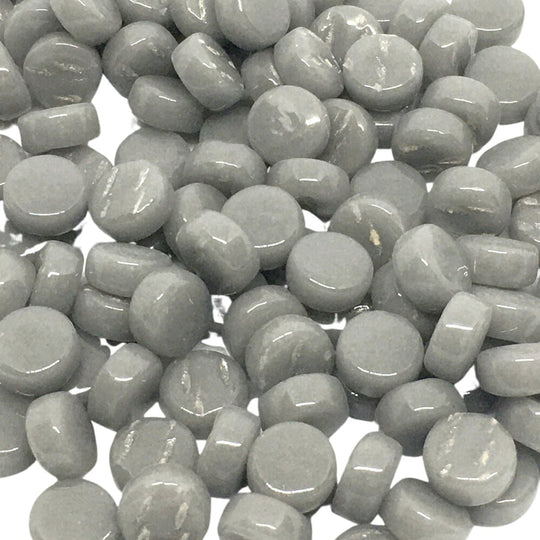Mini Pastilles De Verre 8mm Gris Foncé