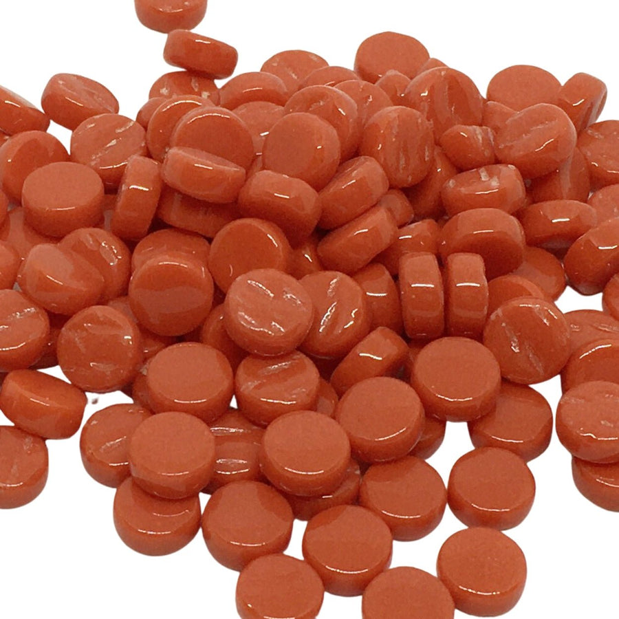 Verre Mosaique - glass mosaic -Glasmosaik-glasmozaïek-Mini Rondjes 8mm Rood - mosaicshop
