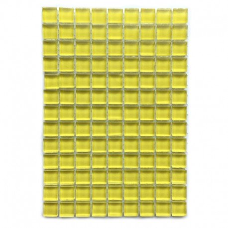 Verre Mosaique - glass mosaic -Glasmosaik-glasmozaïek-Murrini 10mm Citroen - mosaicshop
