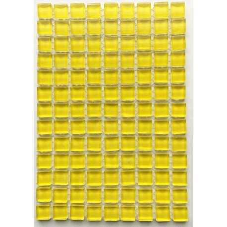 Verre Mosaique - glass mosaic -Glasmosaik-glasmozaïek-Murrini 10mm Citroengeel - mosaicshop