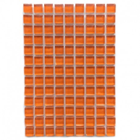 Verre Mosaique - glass mosaic -Glasmosaik-glasmozaïek-Murrini 10mm Mandarijn - mosaicshop