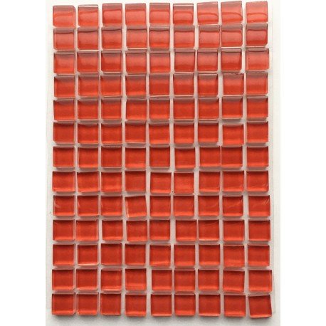 Verre Mosaique - glass mosaic -Glasmosaik-glasmozaïek-Murrini 10mm Rood - mosaicshop