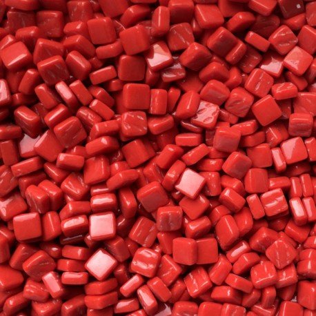 Verre Mosaique - glass mosaic -Glasmosaik-glasmozaïek-Ottoman 8mm Helder Rood - mosaicshop