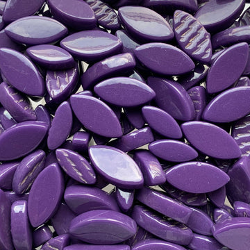 Verre Mosaique - glass mosaic -Glasmosaik-glasmozaïek-Ottoman Bloemblaadjes Donkerpaars - mosaicshop