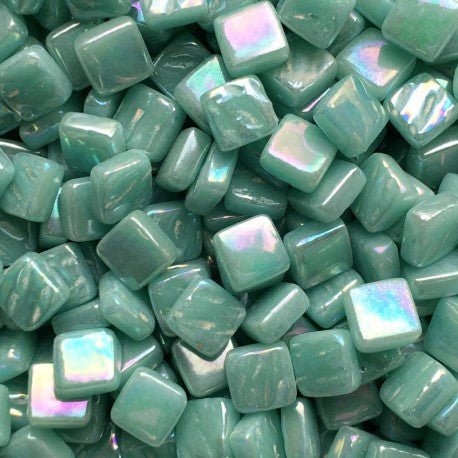 Ottoman Madreperla 8mm Ciano Chiaro