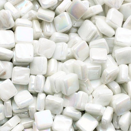 Ottoman Madreperla 8mm Opale bianco