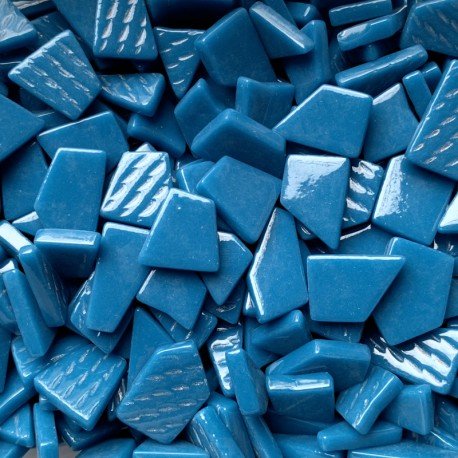 Ottoman Puzzle Blu Scuro Lago