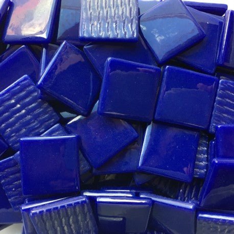 Verre Mosaique - glass mosaic -Glasmosaik-glasmozaïek-Pâte de Verre 25mm Koningsblauw - mosaicshop