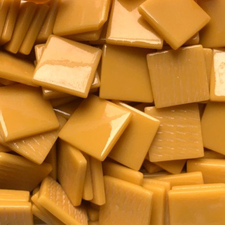 Pâtes De Verre 25mm Ambre Opale