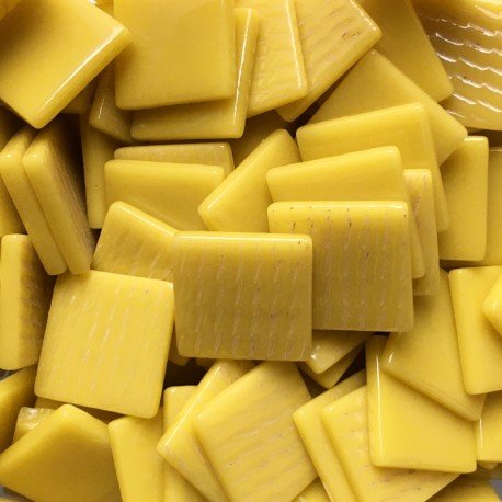 Pâte de Verre 25mm Opal Yellow