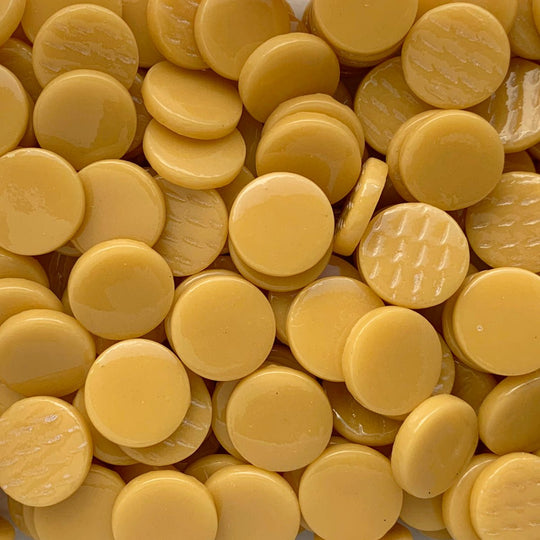 Pastilles De Verre 18mm Ambre Opale