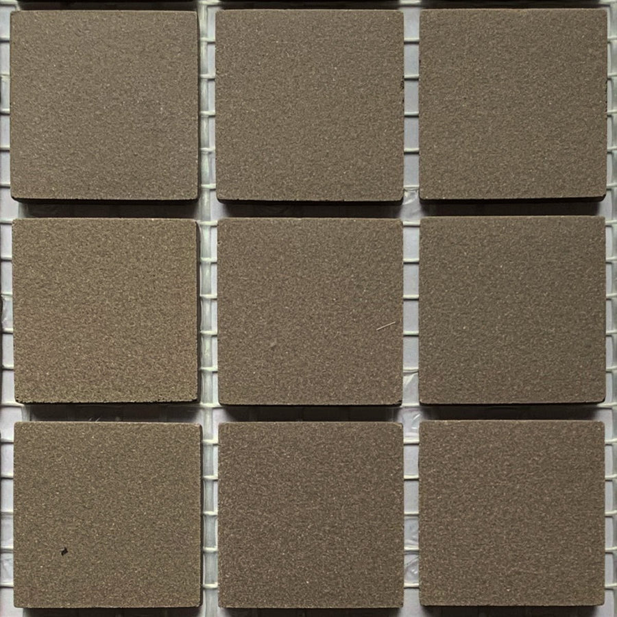 Winckelmans Anthracite – tessere di mosaico opache da 20x20 mm su rete