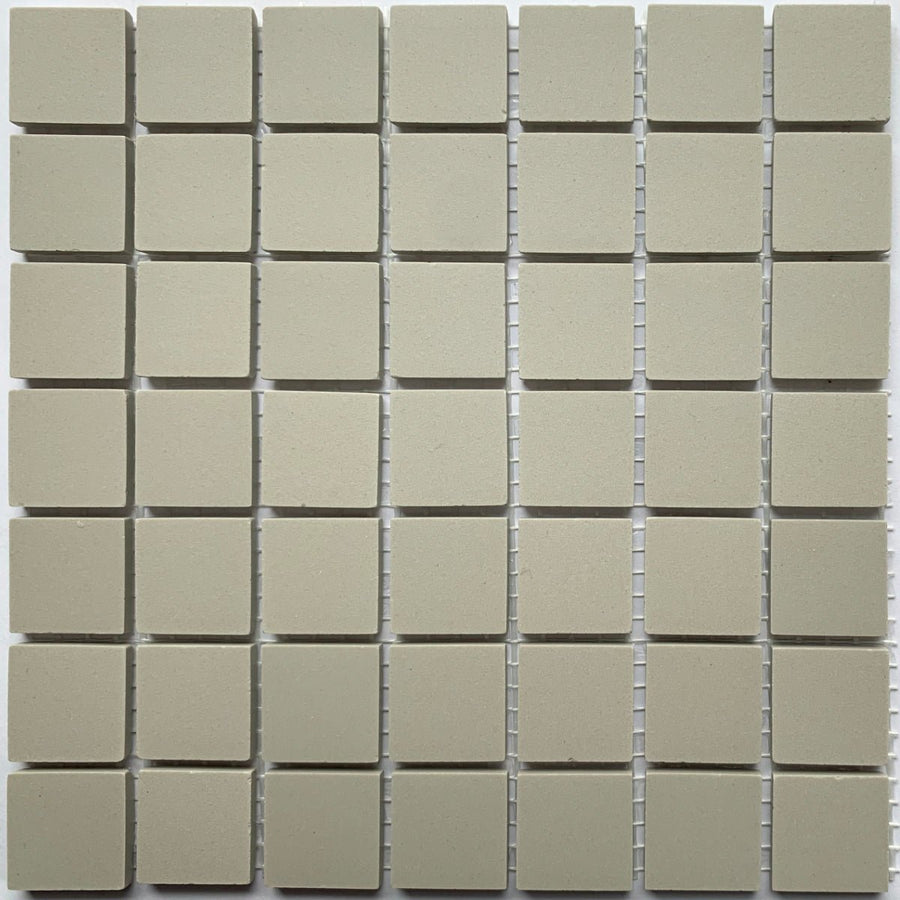 Winckelmans Perle – matt 20x20 mm mosaic tiles on mesh